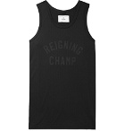 Reigning Champ - Logo-Print Tech-Mesh Tank Top - Black