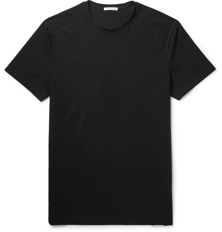 Photo: Acne Studios - Edvin Stretch-Cotton T-Shirt - Men - Black