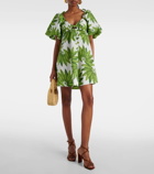 Farm Rio Palms Fan cotton minidress