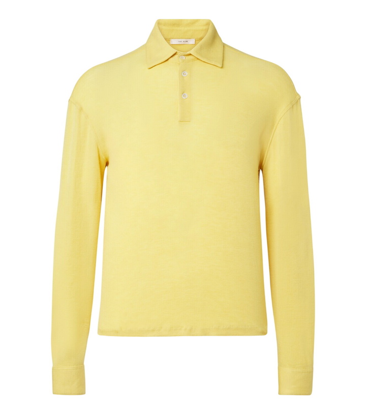 Photo: The Row Reyes cashmere and silk polo sweater