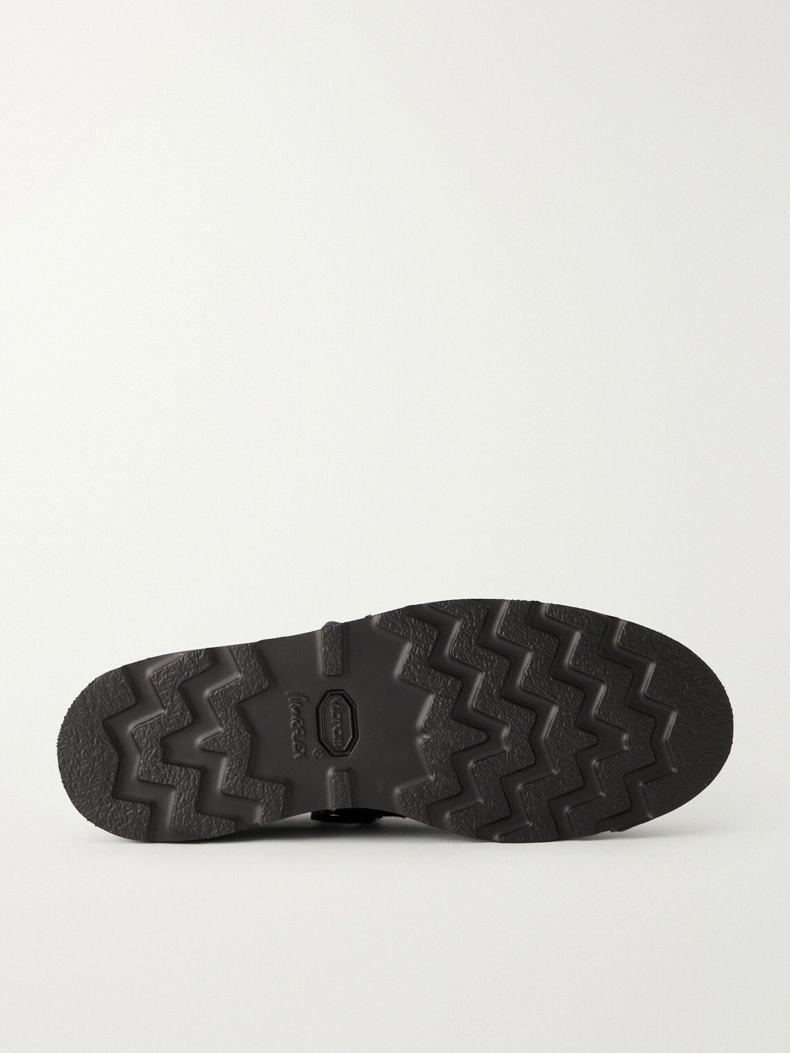 Yuketen - Military Plain Waxed-Suede Derby Shoes - Black