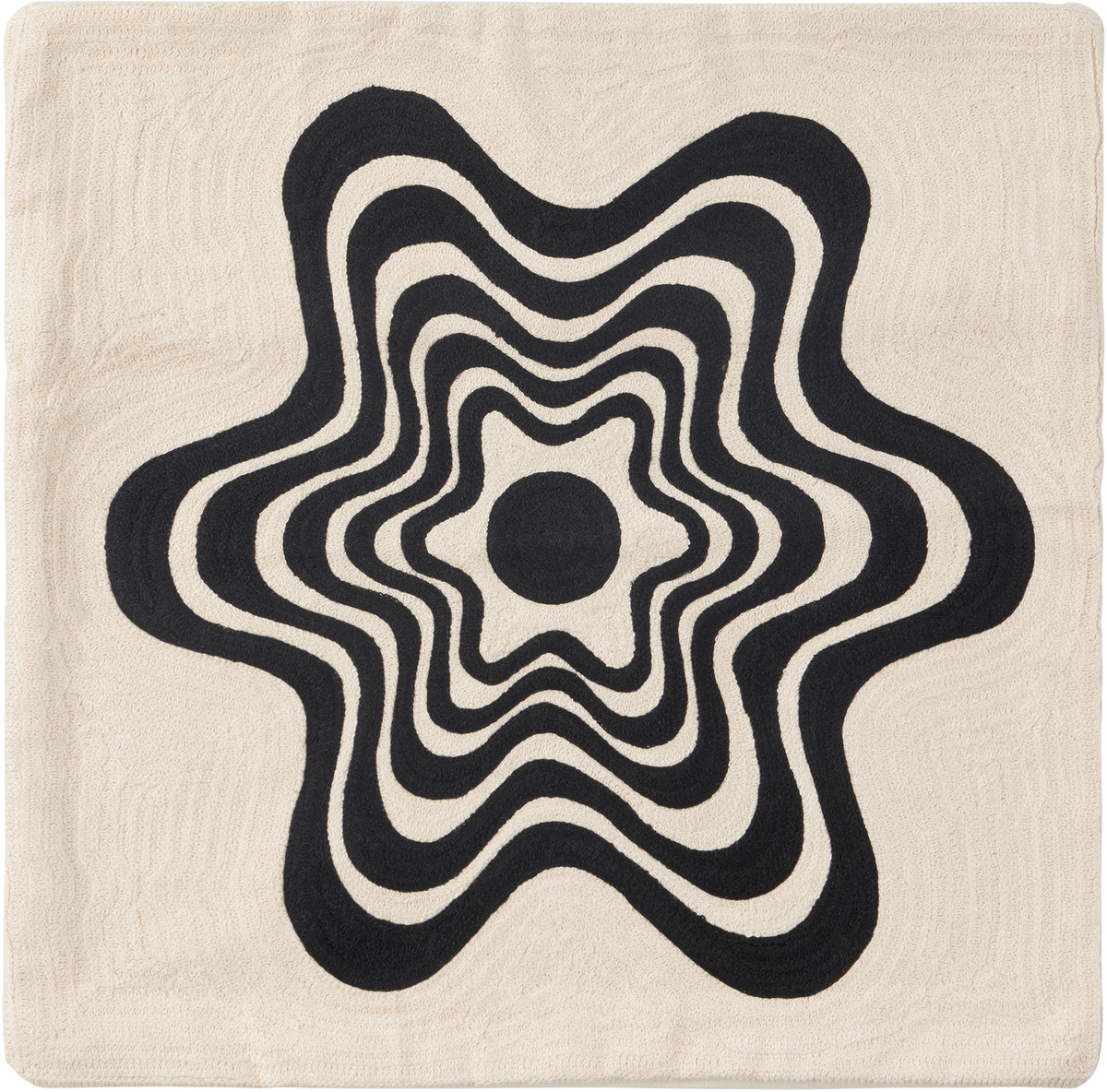 Dusen Dusen Off-White Flower Cushion Cover