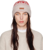 Isabel Marant Beige & Pink Darana Beanie