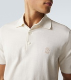 Brunello Cucinelli Logo cotton piqué polo shirt