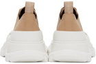 Alexander McQueen Beige Tread Slick Low Sneakers