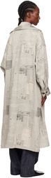 Y's Beige U-Stand D Big Coat
