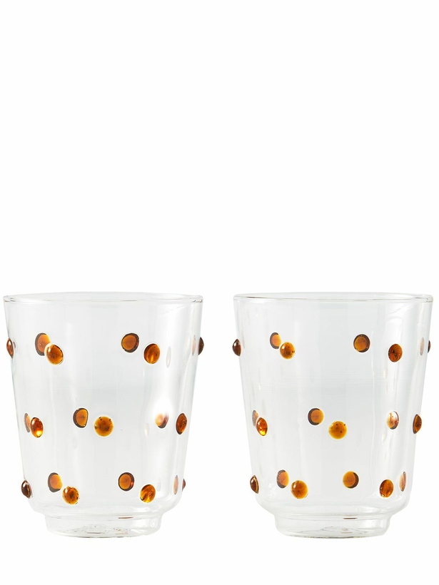Photo: POLSPOTTEN Set Of 2 Nob Glass Tumblers