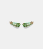 Ananya Scatter 18kt gold earrings with emeralds and diamonds