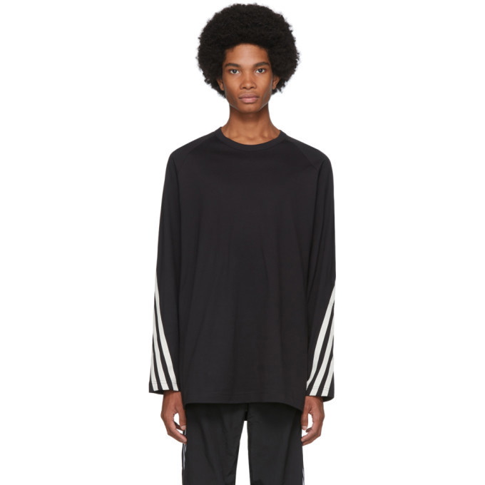 Photo: Y-3 Black Packable Long Sleeve T-Shirt