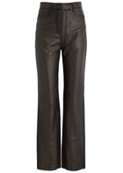 Remain BY Birger Christensen Straight-leg Leather Trousers Brown