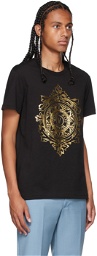 Versace Jeans Couture Black & Gold V-Emblem T-Shirt