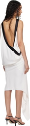 AARON ESH SSENSE Exclusive White Boat Neck Minidress