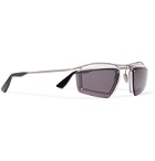 Acne Studios - Antoine Layered Aviator-Style Silver-Tone Sunglasses - Silver