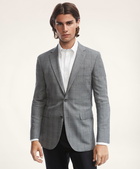 Brooks Brothers Men's Milano Slim-Fit Glen Plaid Hopsack Sport Coat | Grey