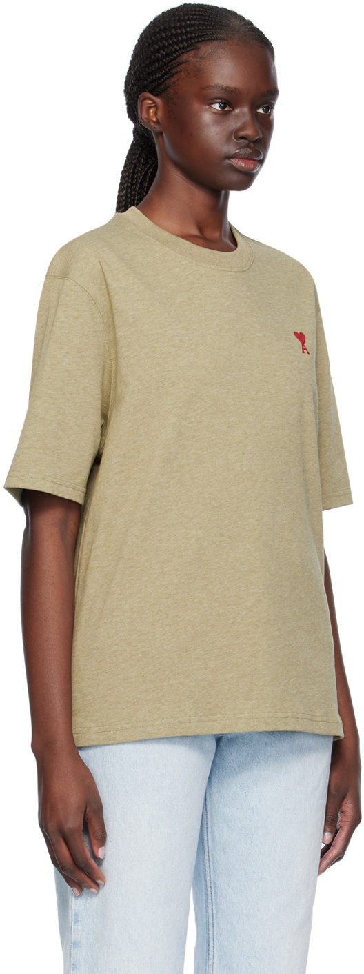 AMI Paris Green Ami de Cœur T-Shirt AMI