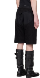 Ludovic de Saint Sernin Black Chaps Denim Shorts