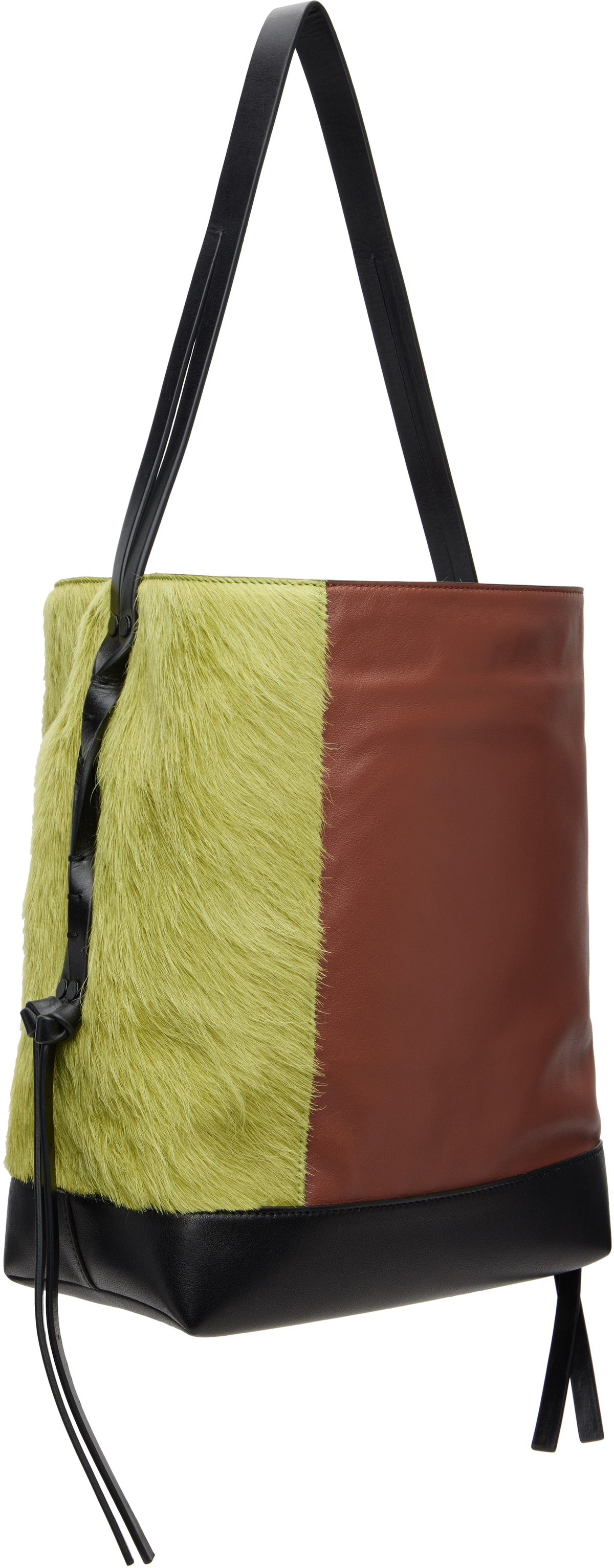 Marni Brown & Green Leather Pod 2.0 Small Bag