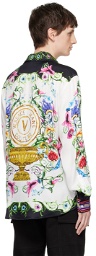 Versace Jeans Couture White V-Emblem Garden Shirt
