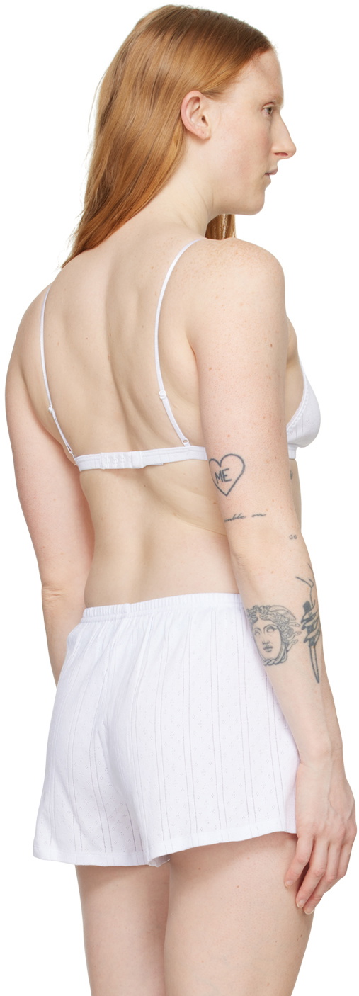 Cou Cou White 'The Triangle' Bralette