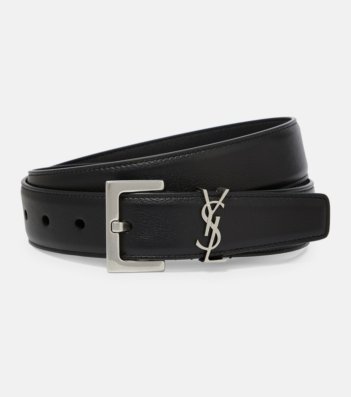 saint laurent silver belt