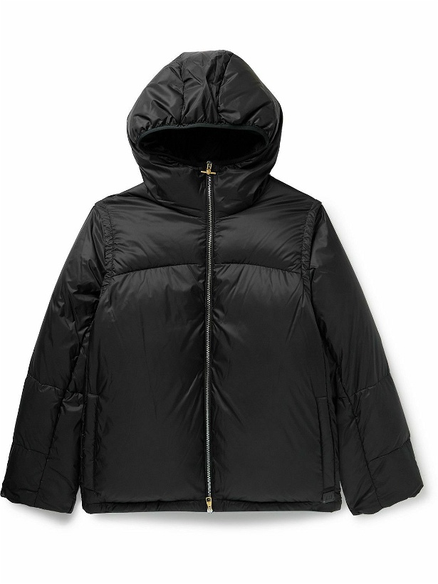 Photo: Dunhill - Convertible Quilted Shell Hooded Down Coat - Black