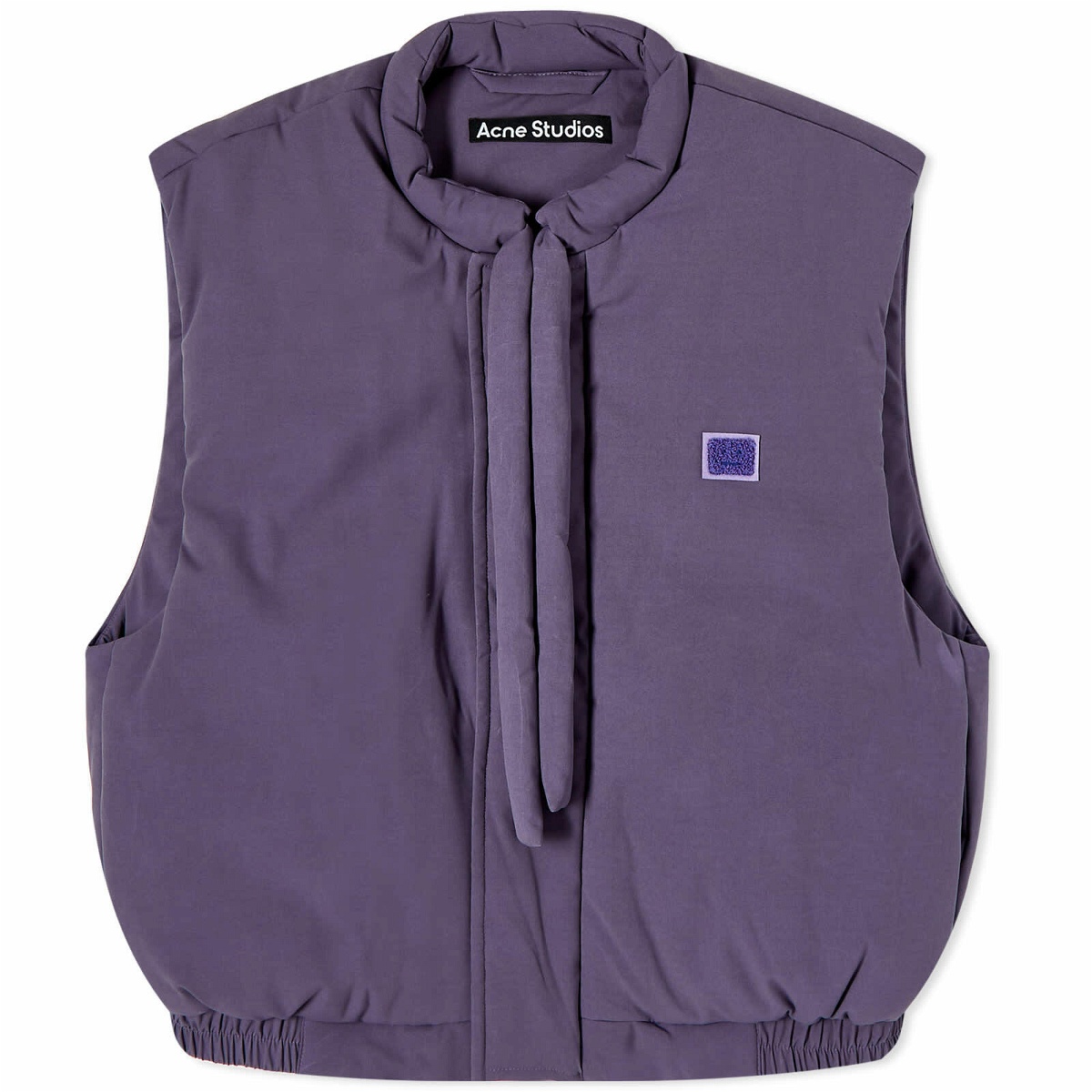 Acne Studios Osalo Heat Change Padded Face Vest in Black/Lilac Purple ...