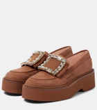 Roger Vivier Viv' Rangers patent leather platform loafers