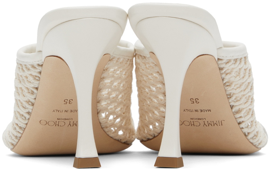 Jimmy Choo Off-White Seher Heeled Sandals