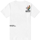 AAPE Men's R Tower T-Shirt in White
