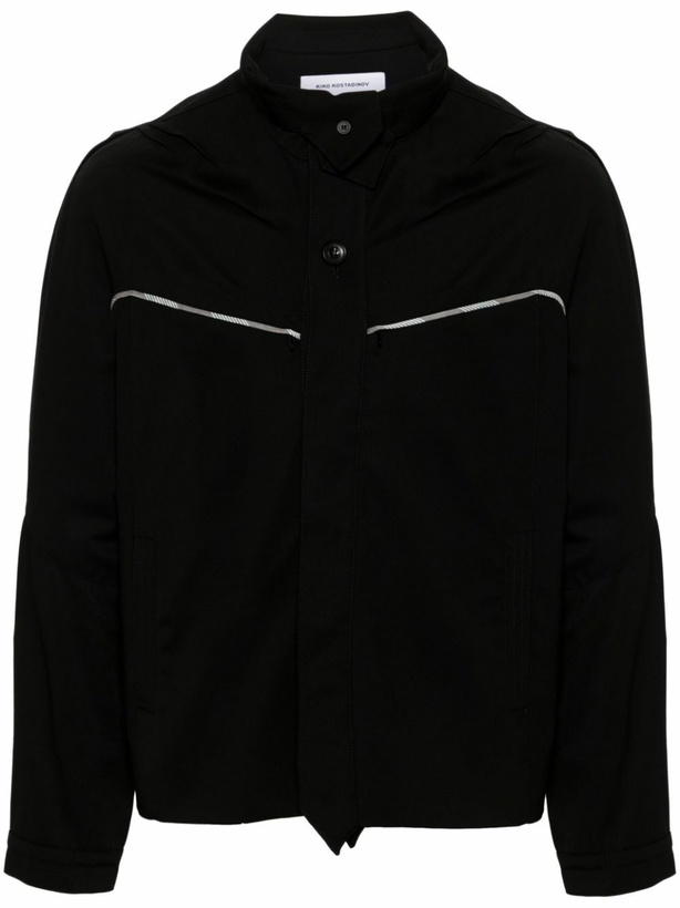 Kiko Kostadinov Grey Cross Front Short Jacket Kiko Kostadinov