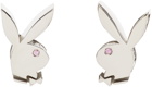 Hatton Labs Silver Playboy Edition Stud Earrings