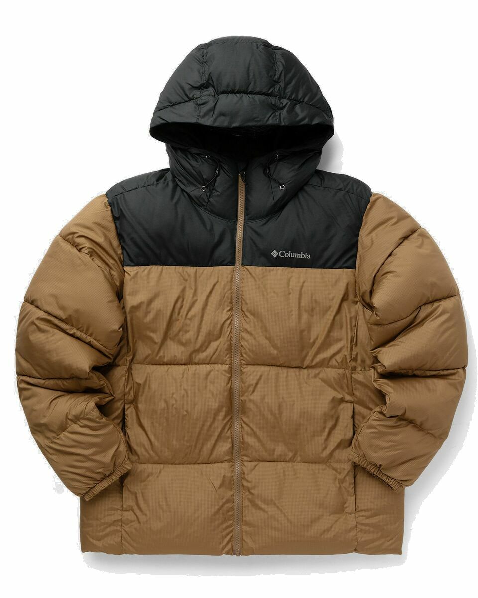 Photo: Columbia Puffect Hooded Jacket Black/Brown - Mens - Down & Puffer Jackets