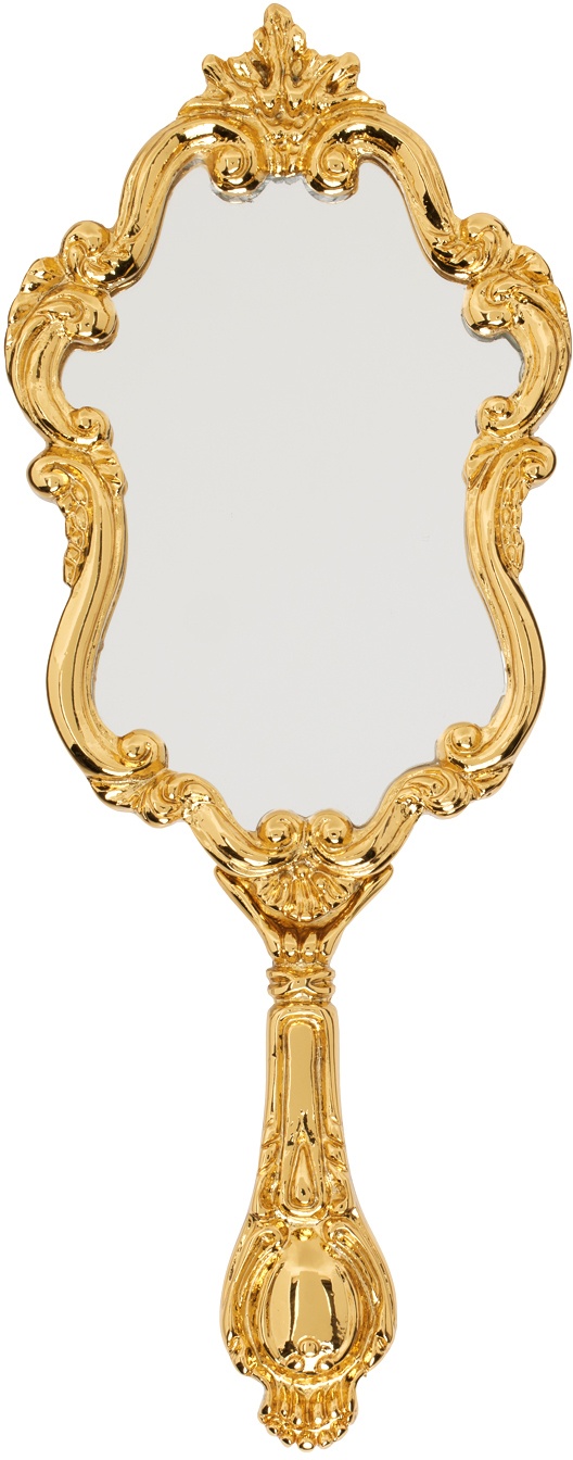 Moschino Gold Mirror Brooch Moschino