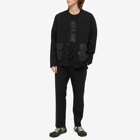 Comme des Garçons Homme Men's Mulit Patch Zip Pocket T-Shirt in Black/Mix