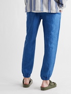 ONIA - Elijah Slim-Fit Linen Trousers - Blue