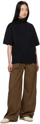 LEMAIRE Black Scarf T-Shirt