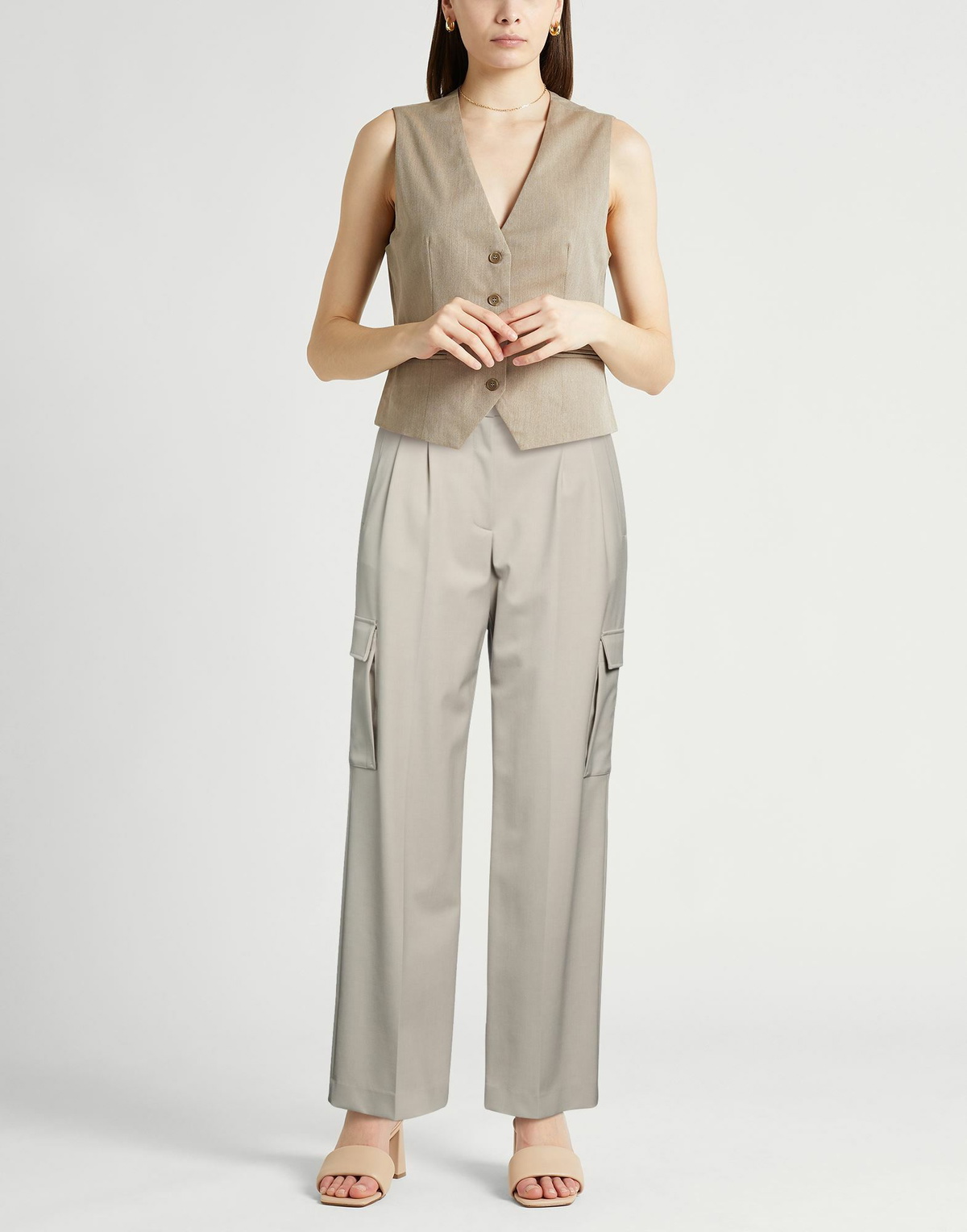 Peserico Womens Pants Light in Grey