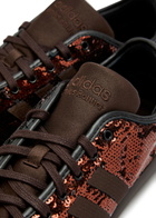 Adidas X Wales Bonner Karintha Sequin and Satin Sneakers Brown
