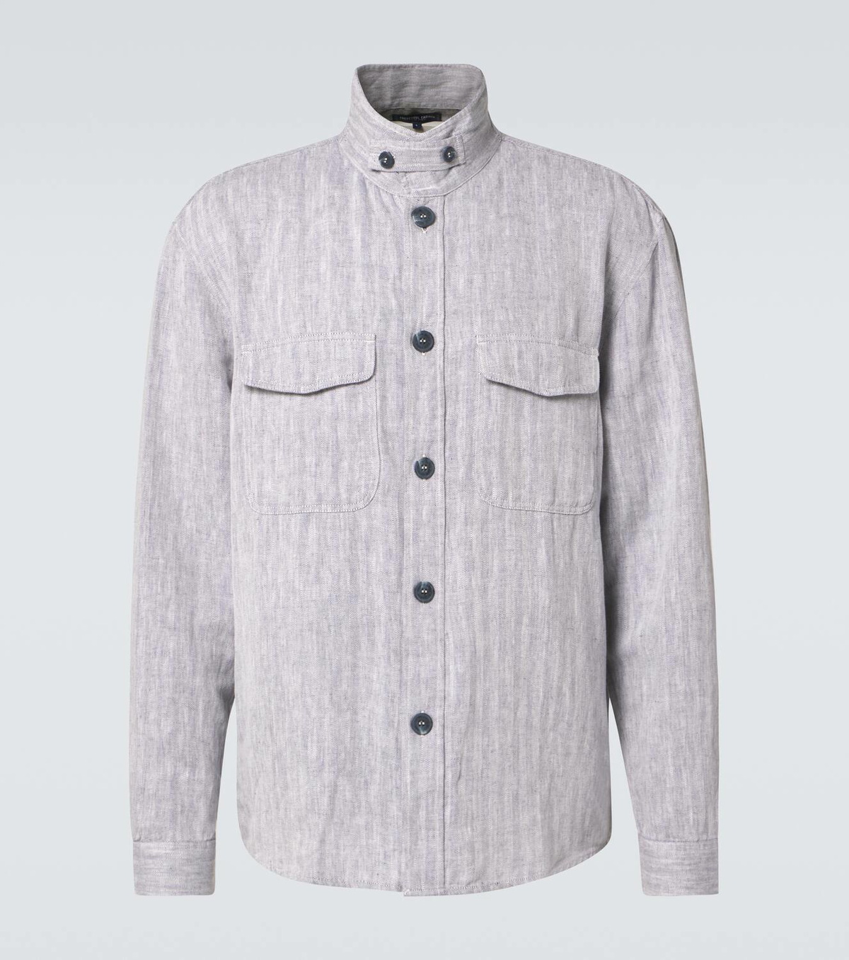 Frescobol Carioca Nuno cotton and linen overshirt
