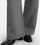Velvet Braylen houndstooth cotton wide-leg pants