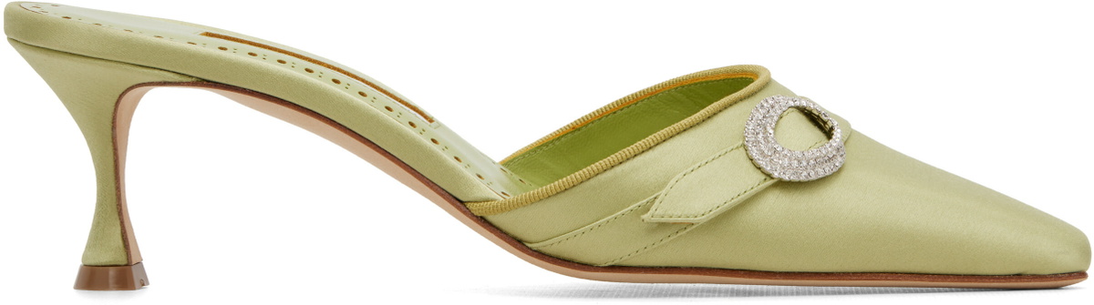 Manolo Blahnik Green Zutonmu Heels