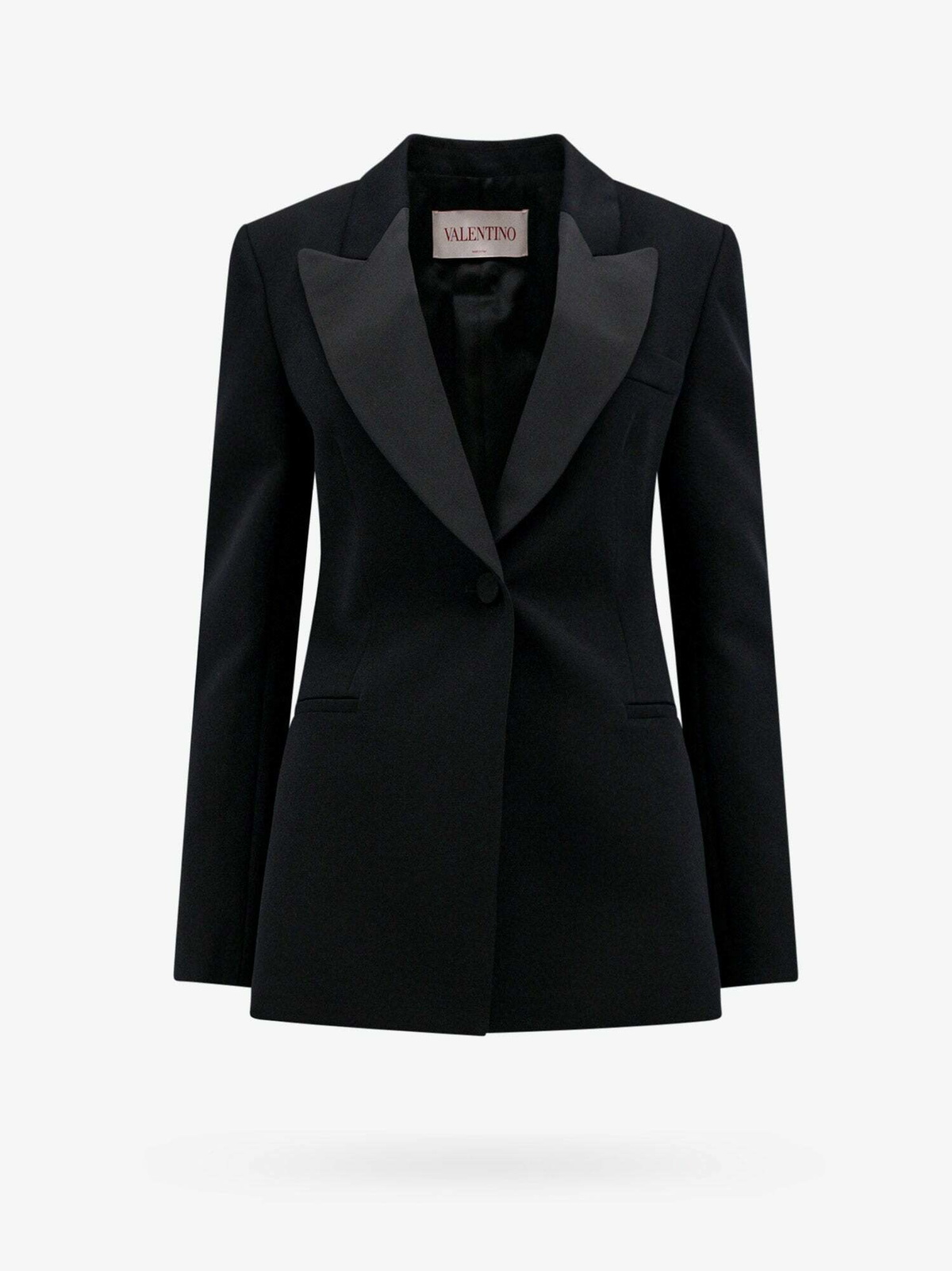【VALENTINO】Printed Supergran Blazer ブラック Supergran Jacket In Plusdepois Print for Woman in Black