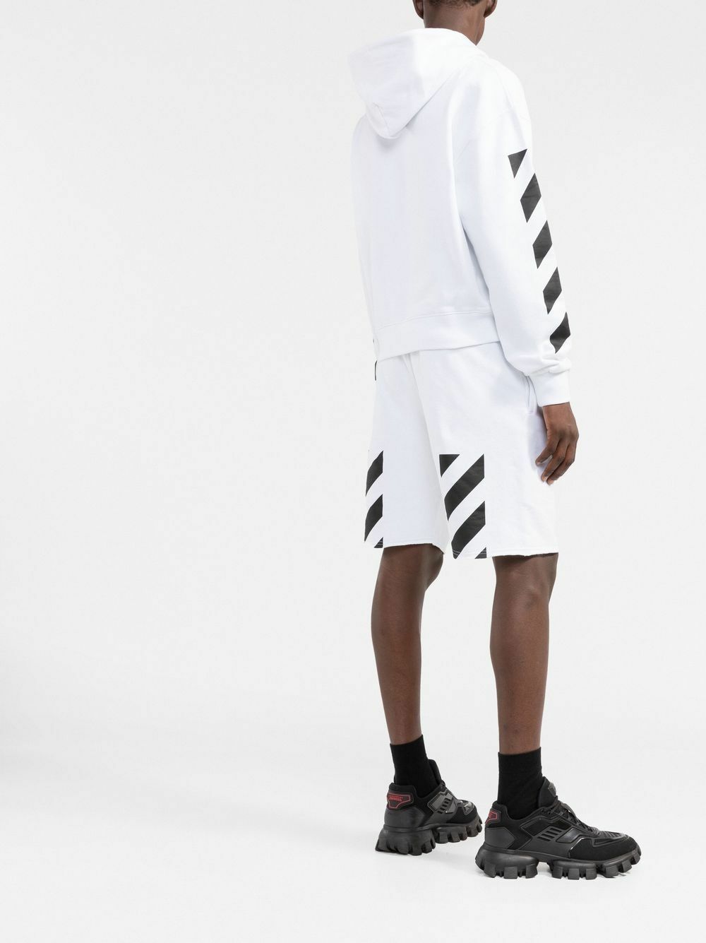 OFF-WHITE - Diagonal Cotton Hoodie