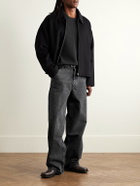 AGOLDE - Payson Waffle-Knit Cotton-Blend T-Shirt - Gray