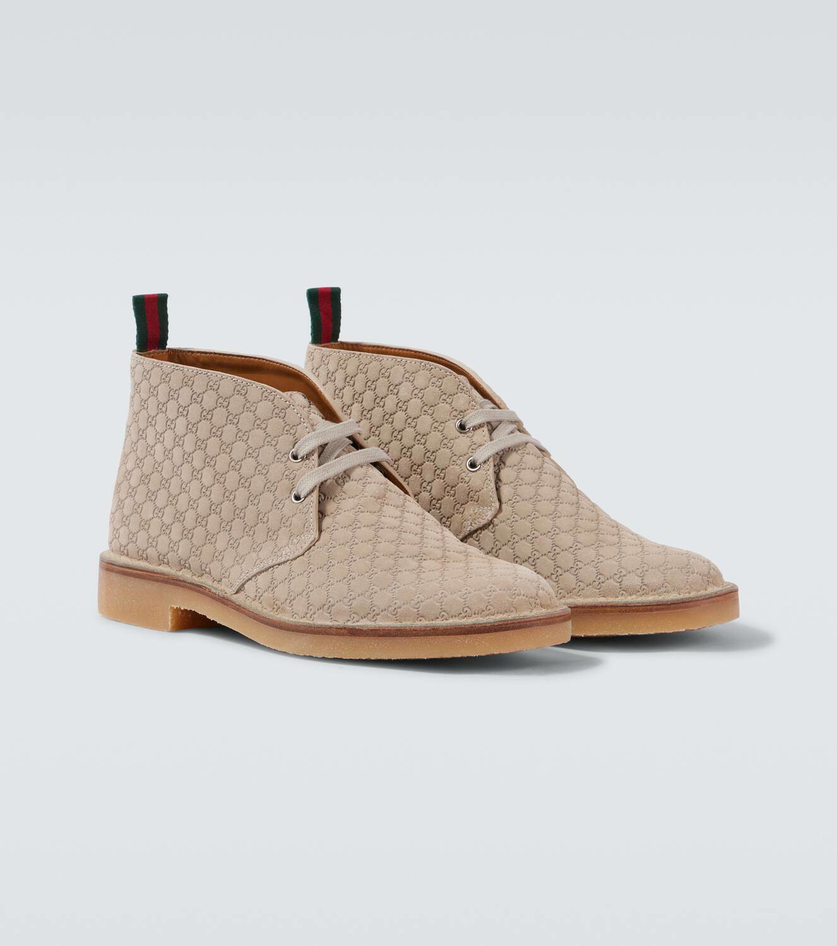 Gucci GG suede desert boots