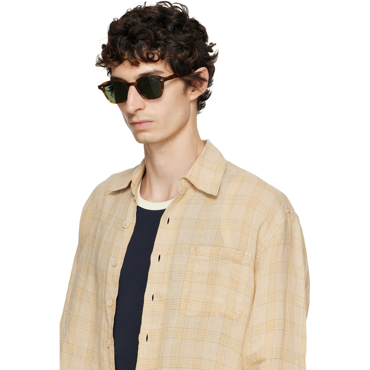 Garrett Leight Brown Lachman Sunglasses