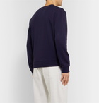 Brunello Cucinelli - Loopback Cotton-Blend Jersey Sweatshirt - Blue