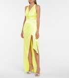 David Koma Satin maxi skirt