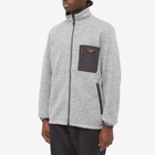 Nanga Men's Polartec Fleece Zip Jacket in Grey