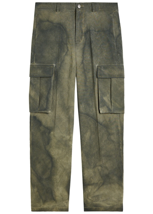 Photo: Cole Buxton Washed Straight-leg Cargo Trousers Khaki